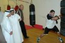 H.H. Sheikh Maktoum bin Saeed bin Thani Al-Maktoum visited martial arts section in Al Shabab sport club.